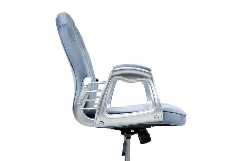 Kontorsstol Princess - Blå, Silver, Svart - Möbler - Hemmakontor - Kontorsstol