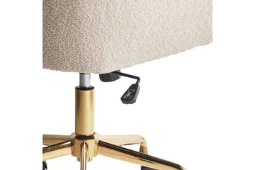 Kontorsstol Palmdale Beige/svart/guld - Beige/svart/guld - Möbler - Hemmakontor - Kontorsstol
