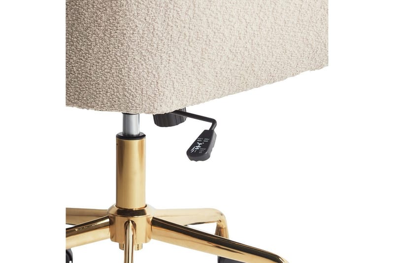 Kontorsstol Palmdale Beige/svart/guld - Beige/svart/guld - Möbler - Hemmakontor - Kontorsstol