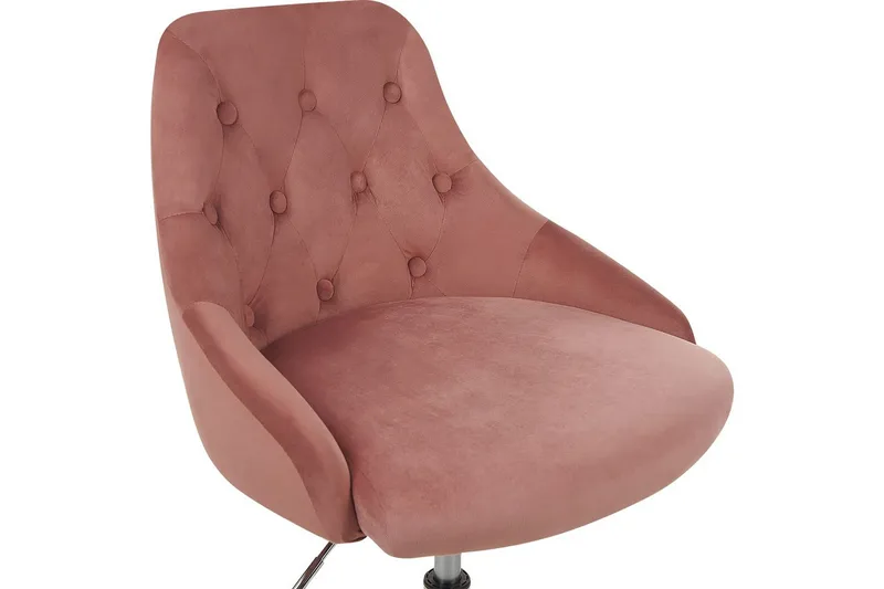 Kontorsstol Parrish Rosa/svart/silver - Rosa/svart/silver - Möbler - Hemmakontor - Kontorsstol