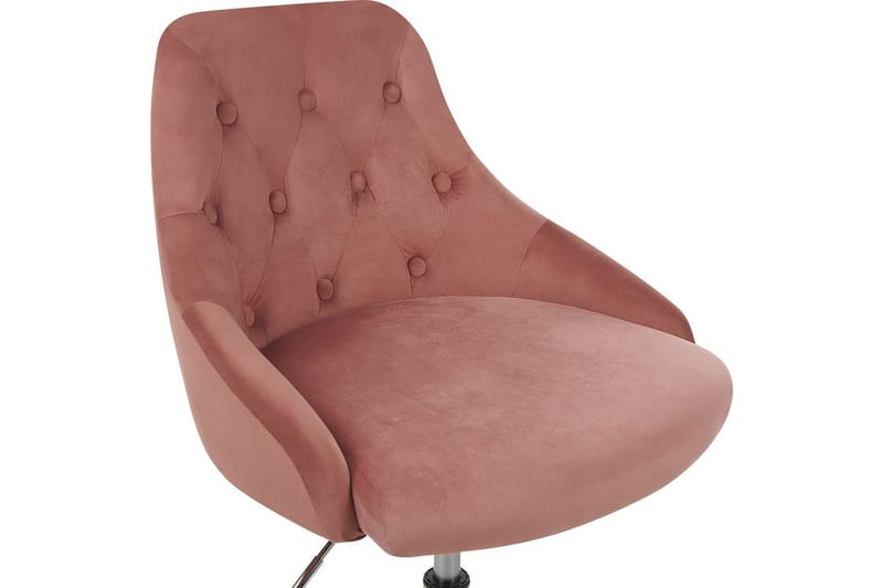 Kontorsstol Parrish Rosa/svart/silver - Rosa/svart/silver - Möbler - Hemmakontor - Kontorsstol