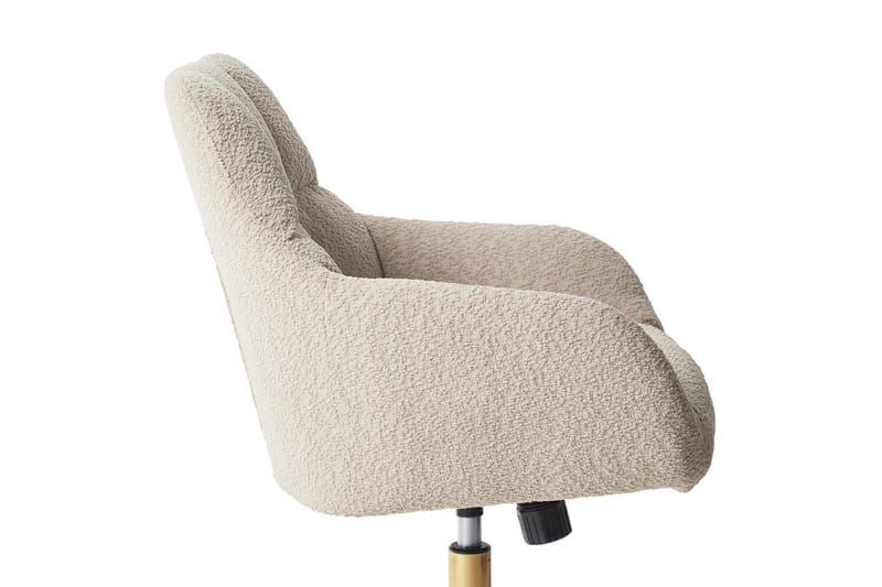 Kontorsstol Palmdale Beige/svart/guld - Beige/svart/guld - Möbler - Hemmakontor - Kontorsstol