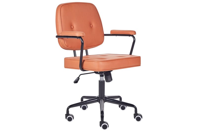 Kontorsstol Pawnee Orange/Svart - Orange/Svart - Möbler - Hemmakontor - Kontorsstol