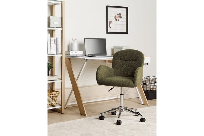 Kontorsstol Priddy Grön/Silver - Grön/Silver - Möbler - Hemmakontor - Kontorsstol