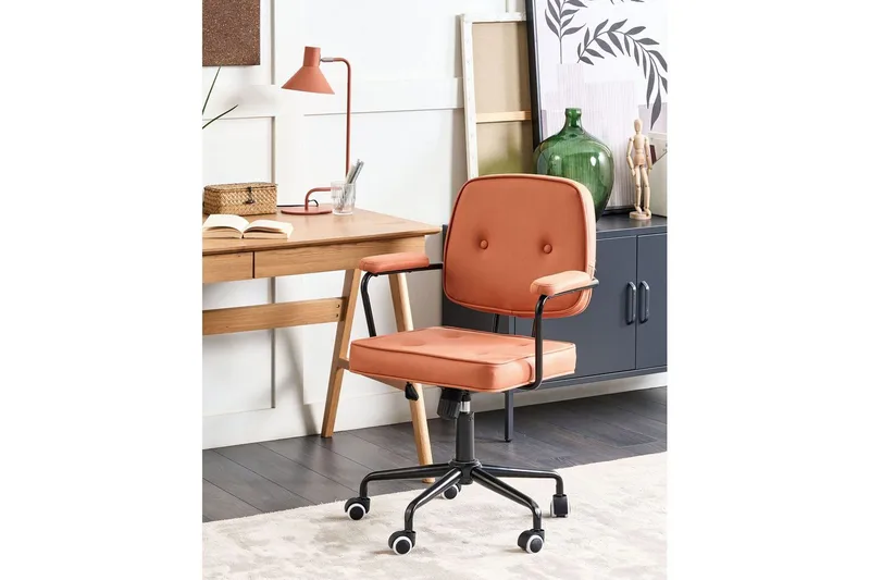 Kontorsstol Pawnee Orange/Svart - Orange/Svart - Möbler - Hemmakontor - Kontorsstol