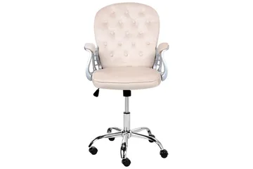Kontorsstol Princess - Beige, Silver, Svart - Möbler - Hemmakontor - Kontorsstol