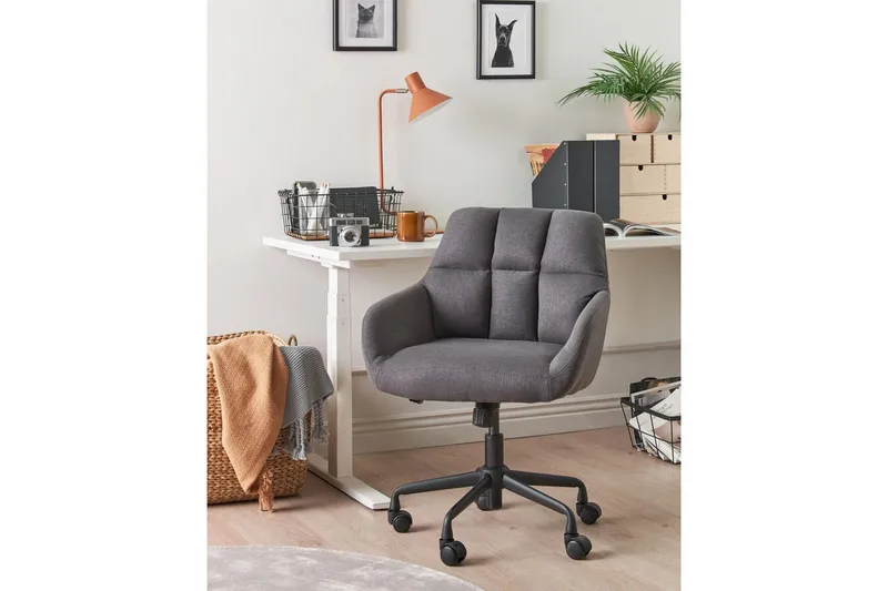 Kontorsstol Palmdale Grå/svart - Grå/svart - Möbler - Hemmakontor - Kontorsstol