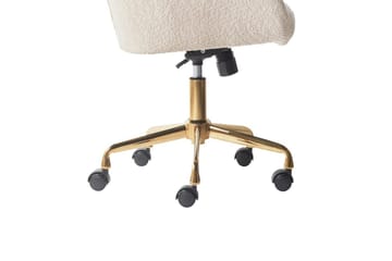 Kontorsstol Palmdale Beige/svart/guld - Beige/svart/guld - Möbler - Hemmakontor - Kontorsstol