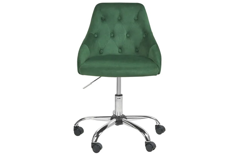 Kontorsstol Parrish Grön/Svart/Silver - Grön/Svart/Silver - Möbler - Hemmakontor - Kontorsstol