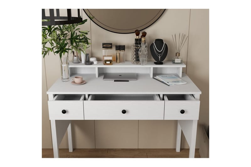 Krynn Sminkbord 120 cm - Natur/Vit - Möbler - Hemmakontor - Skrivbord