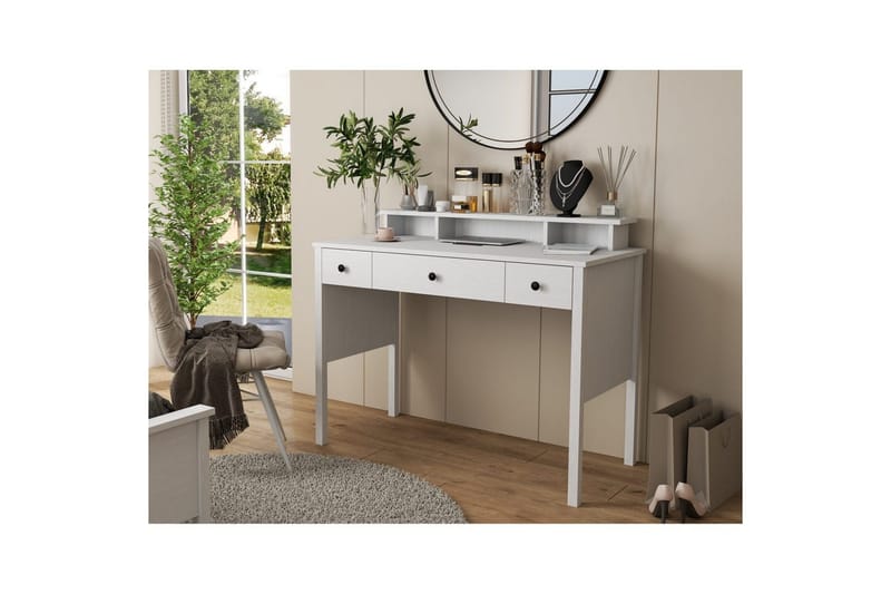 Krynn Sminkbord 120 cm - Natur/Vit - Möbler - Hemmakontor - Skrivbord