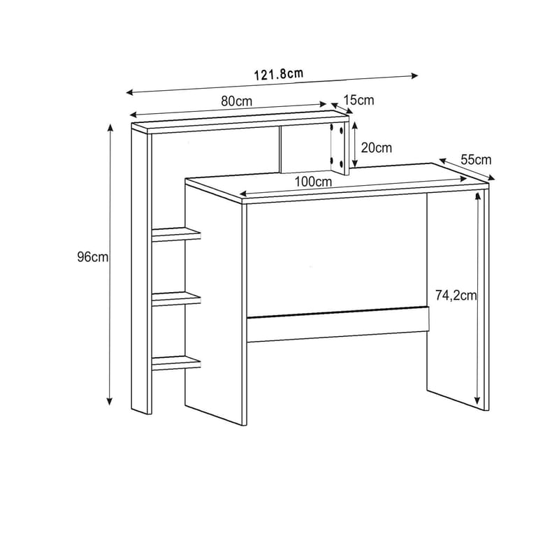 Labrags Skrivbord 122 cm - Möbler - Hemmakontor - Skrivbord