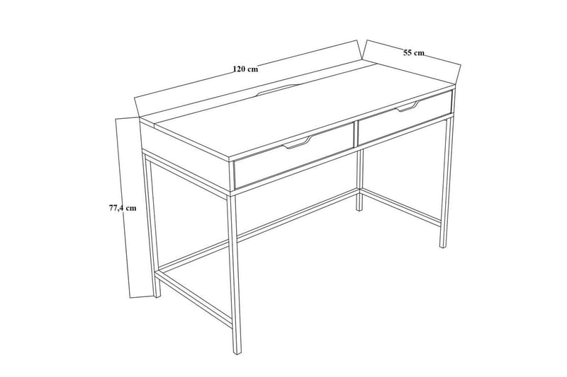 Loryn Skrivbord 55x120 cm - Grön - Möbler - Hemmakontor - Skrivbord