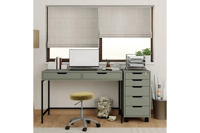 Loryn Skrivbord 55x120 cm, Grön
