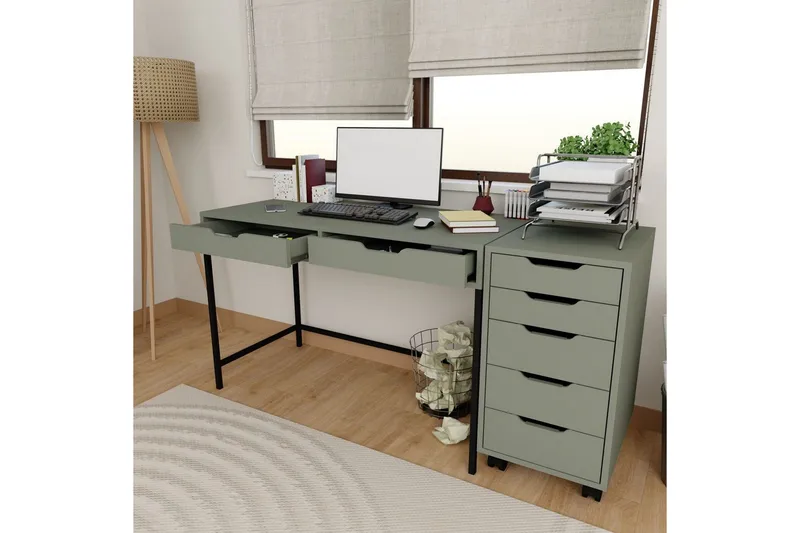 Loryn Skrivbord 55x120 cm - Grön - Möbler - Hemmakontor - Skrivbord