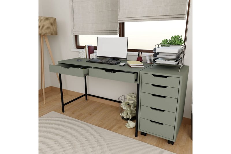 Loryn Skrivbord 55x120 cm - Grön - Möbler - Hemmakontor - Skrivbord