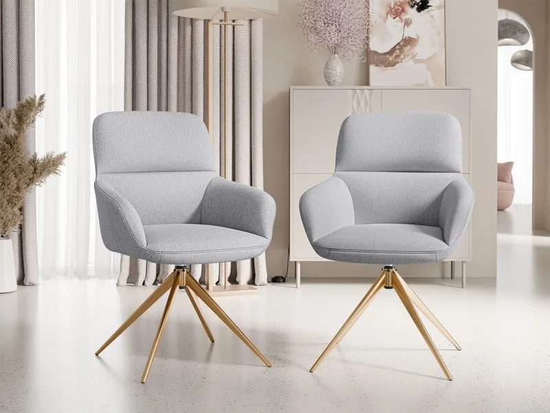 Lyrin Kontorsstol 2-pack - Grå - Möbler - Hemmakontor - Kontorsstol