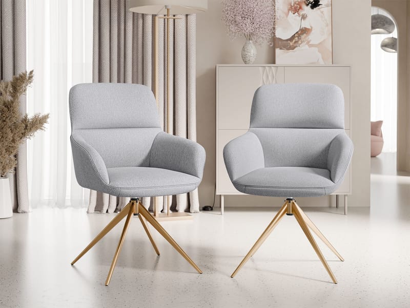 Lyrin Kontorsstol 2-pack - Grå - Möbler - Hemmakontor - Kontorsstol