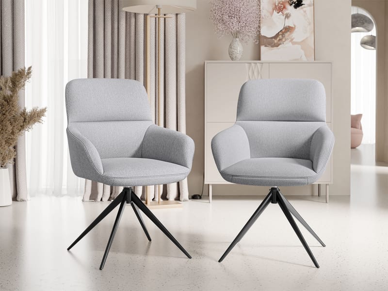 Lyrin Kontorsstol 2-pack - Grå - Möbler - Hemmakontor - Kontorsstol