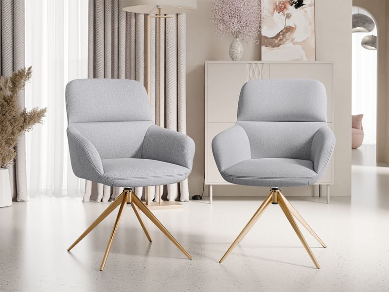 Lyrin Kontorsstol 2-pack - Grå - Möbler - Hemmakontor - Kontorsstol