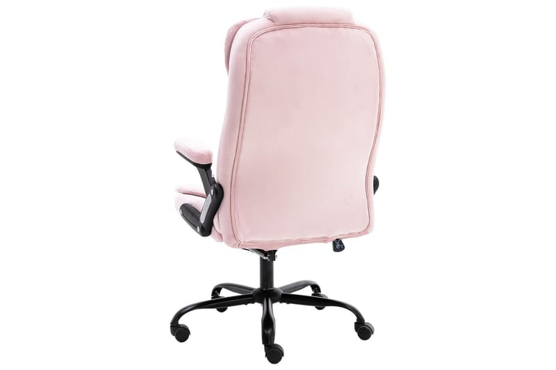 Massagekontorsstol rosa sammet - Rosa - Möbler - Hemmakontor - Kontorsstol