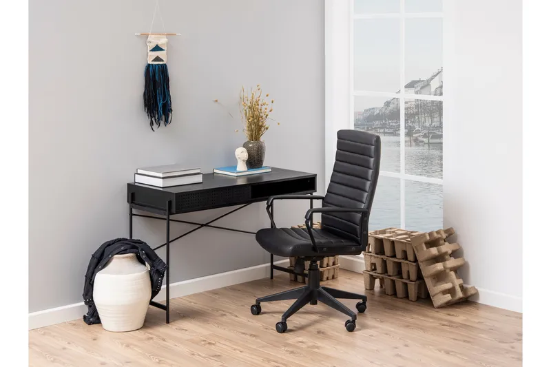 Mehoopany Skrivbord 110x110 cm - Svart - Möbler - Hemmakontor - Skrivbord