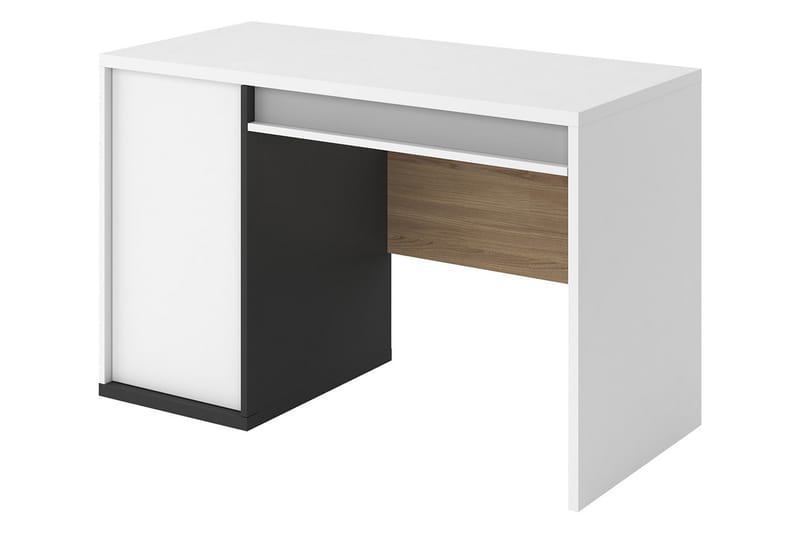 Metropolitan Skrivbord 120x56 cm - Brun/Vit/Ljusgrå/Svart - Möbler - Hemmakontor - Skrivbord
