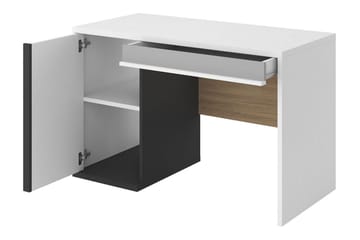 Metropolitan Skrivbord 120x56 cm - Brun/Vit/Ljusgrå/Svart - Möbler - Hemmakontor - Skrivbord