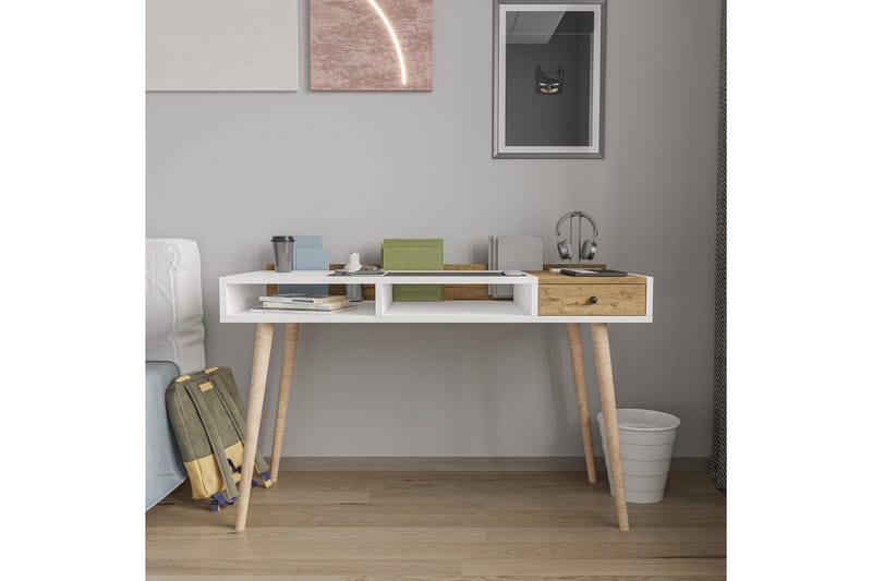 Miraen Skrivbord 53x120 cm - Vit - Möbler - Hemmakontor - Skrivbord