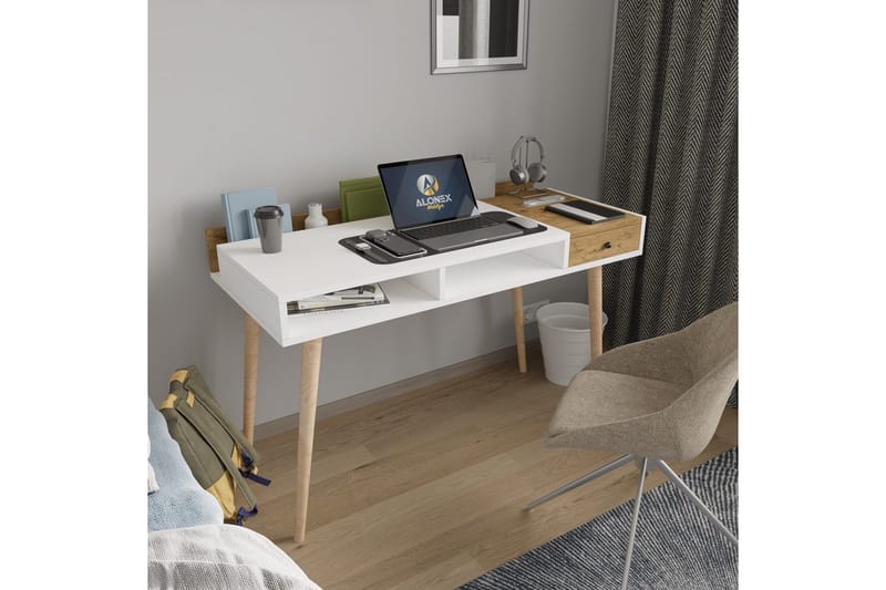 Miraen Skrivbord 53x120 cm - Vit - Möbler - Hemmakontor - Skrivbord