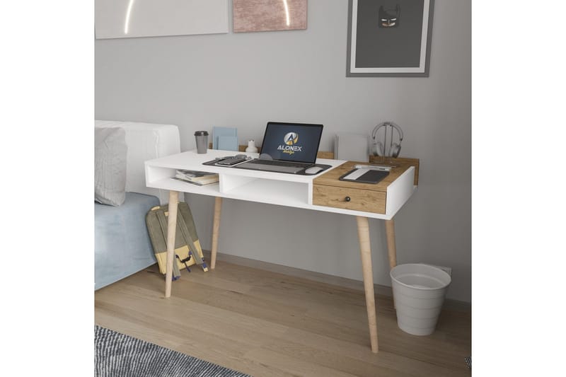Miraen Skrivbord 53x120 cm - Vit - Möbler - Hemmakontor - Skrivbord