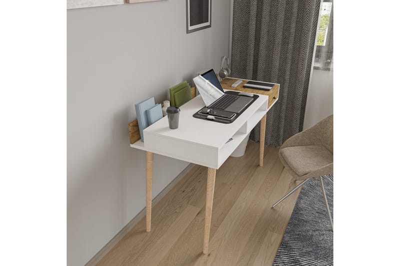 Miraen Skrivbord 53x120 cm - Vit - Möbler - Hemmakontor - Skrivbord
