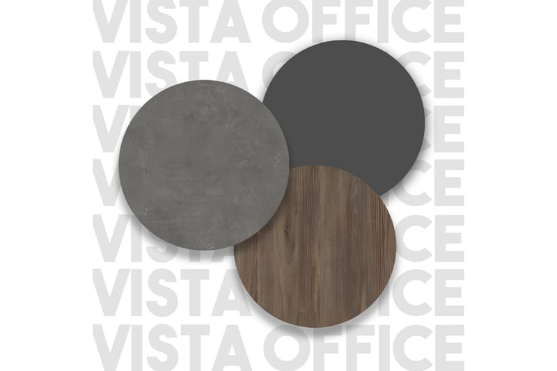 Desgrar Möbelset Kontor - Brun/Betonggrå/Antracit - Möbler - Hemmakontor - Möbelset för kontor