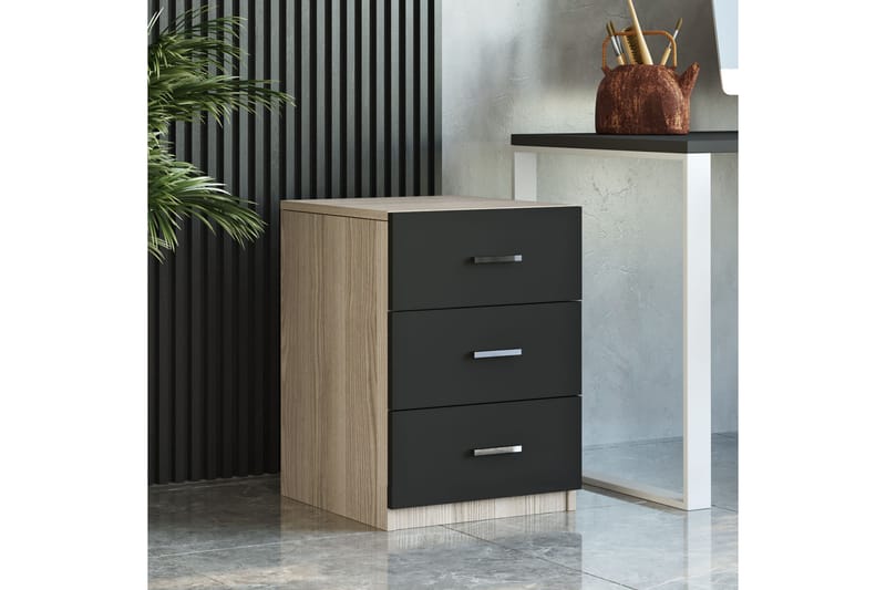 EIGHCASTER Möbelset Kontor Natur/Svart - Möbler - Hemmakontor - Möbelset för kontor