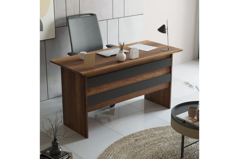 Elcajon Möbelset Kontor Teak/Antracit - Möbler - Hemmakontor - Möbelset för kontor