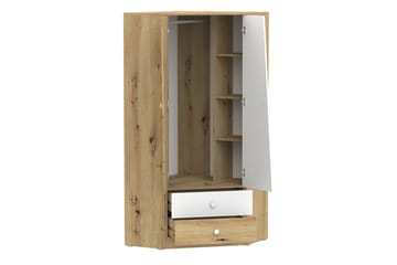 Möbelset för Kontor NERO - Natur/Vit/Grå - Möbler - Hemmakontor - Möbelset för kontor