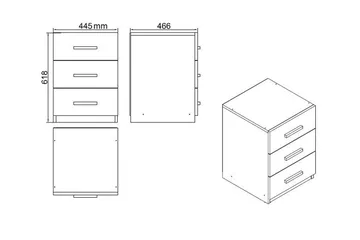Saratella Möbelset Kontor - Natur/Svart - Möbler - Hemmakontor - Möbelset för kontor