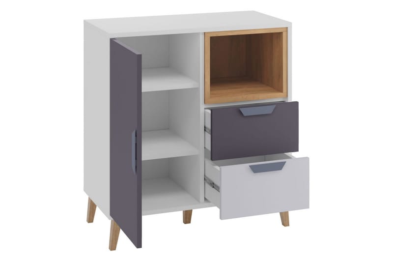 Sayuki Möbelset För Kontor - Vit/Grå - Möbler - Hemmakontor - Möbelset för kontor