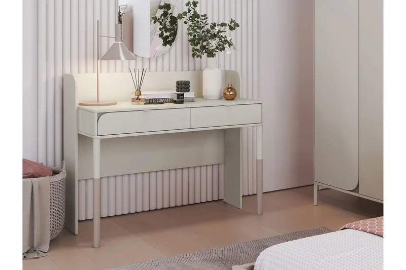 Monfort Skrivbord 122x50 cm - Beige - Möbler - Hemmakontor - Skrivbord