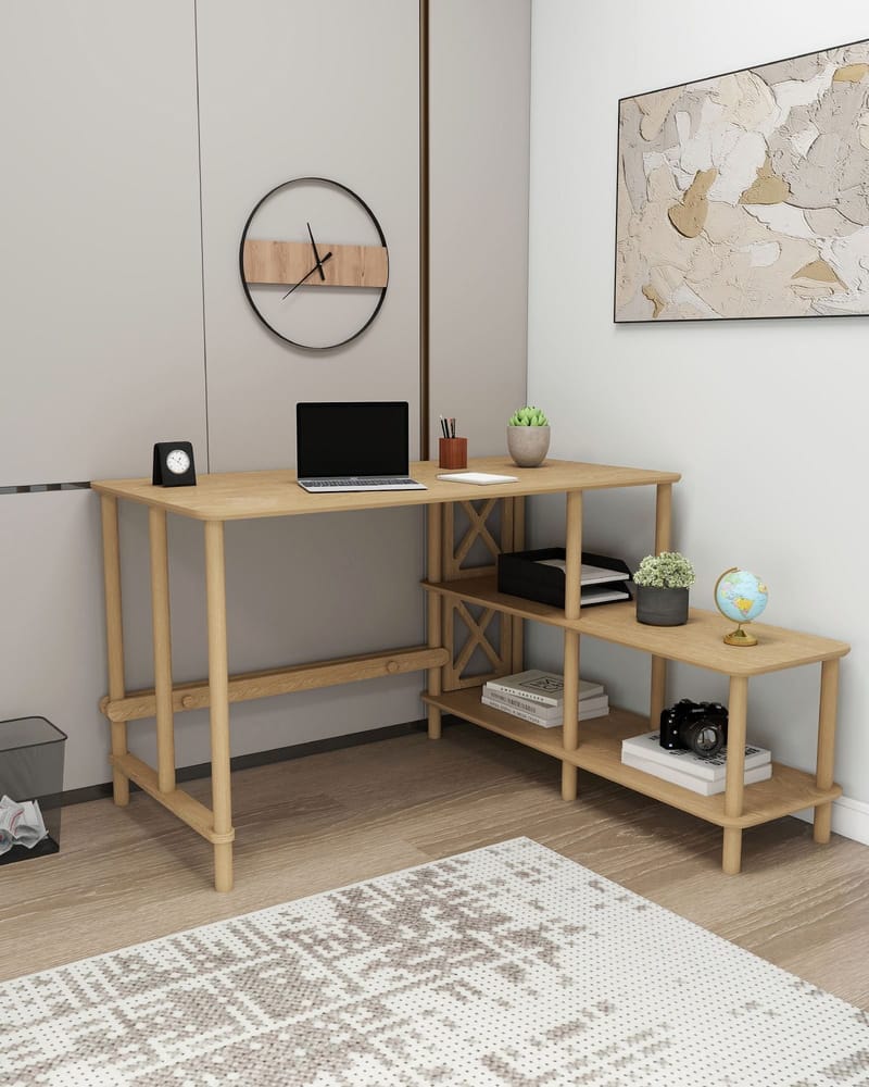 Morina Skrivbord 125 cm - Ek - Möbler - Hemmakontor - Skrivbord