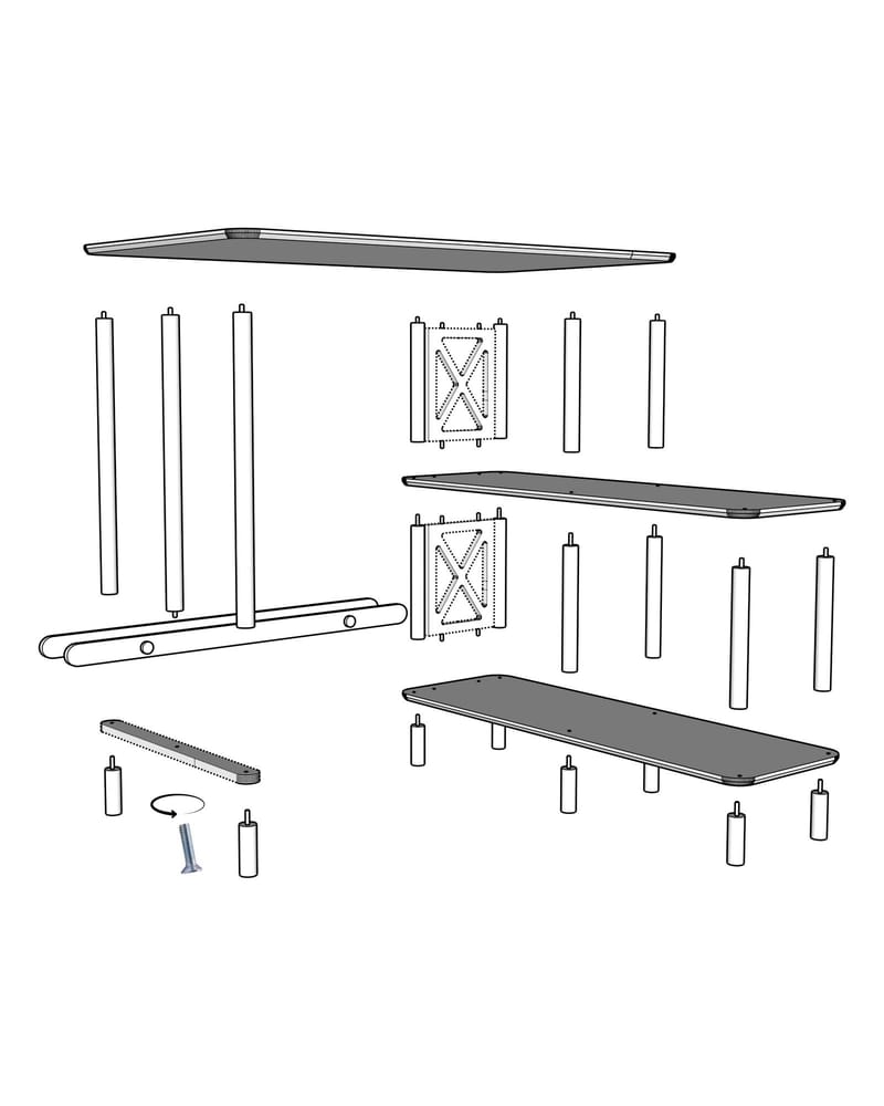 Morina Skrivbord 125 cm - Ek - Möbler - Hemmakontor - Skrivbord