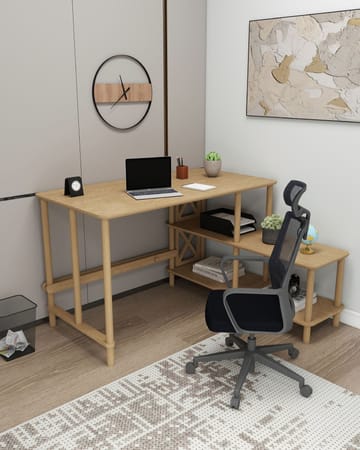 Morina Skrivbord 125 cm - Ek - Möbler - Hemmakontor - Skrivbord