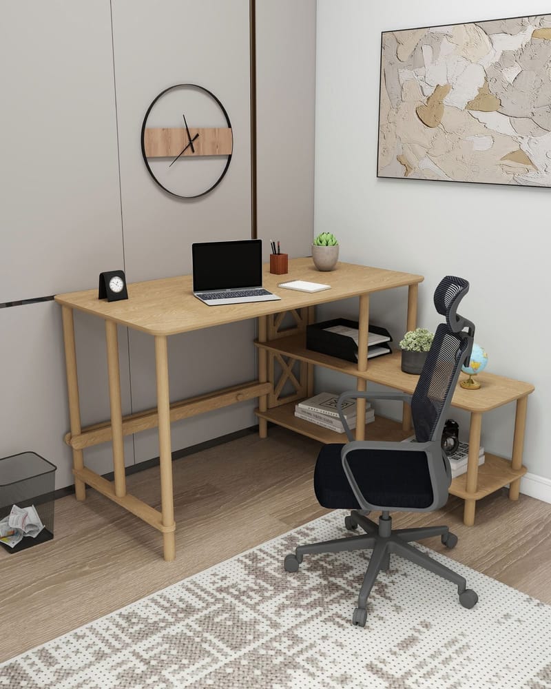 Morina Skrivbord 125 cm - Ek - Möbler - Hemmakontor - Skrivbord