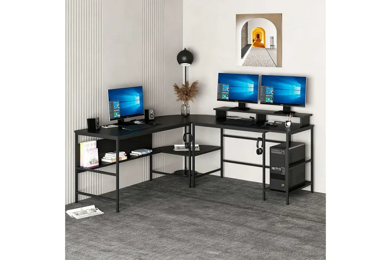 Nafe Hörnskrivbord, Svart