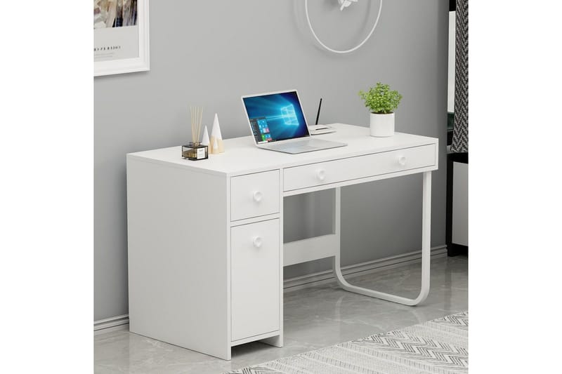 Neric Skrivbord 60x120 cm - Vit - Möbler - Hemmakontor - Skrivbord