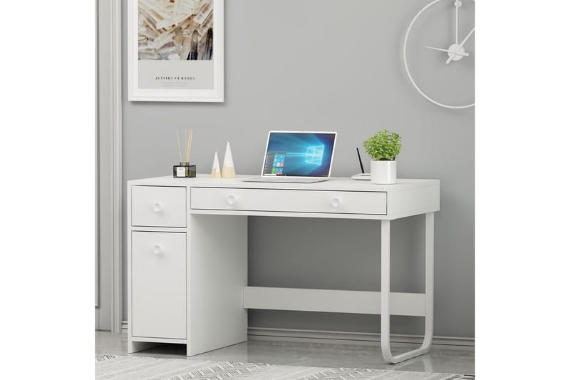 Neric Skrivbord 60x120 cm - Vit - Möbler - Hemmakontor - Skrivbord