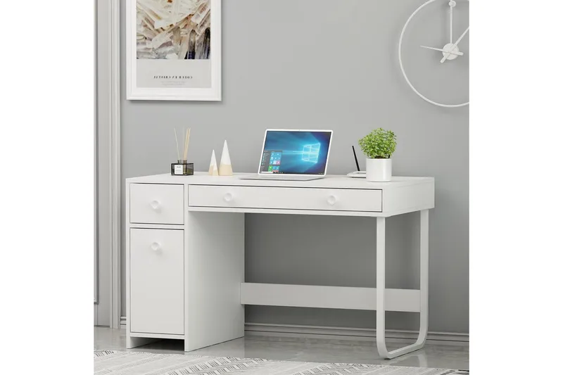 Neric Skrivbord 60x120 cm - Vit - Möbler - Hemmakontor - Skrivbord