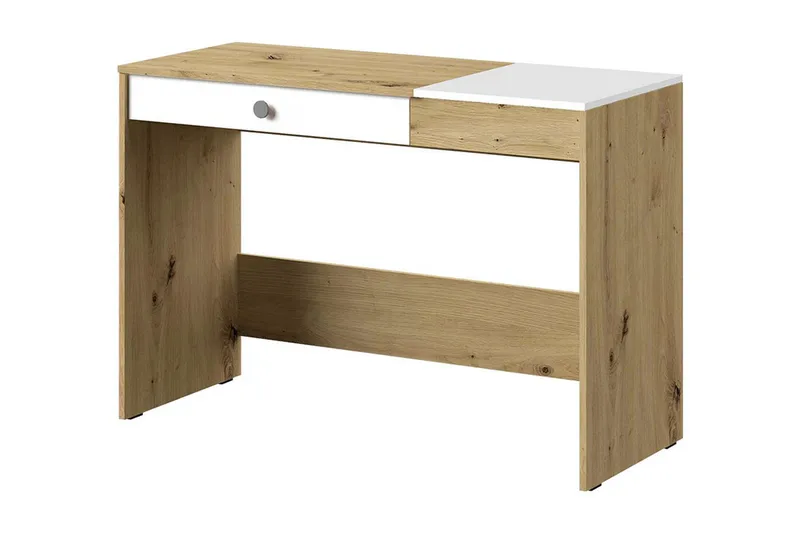 Nero Skrivbord 120 cm, Natur/Vit/Grå