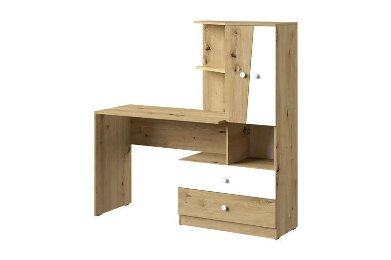 Nero Skrivbord 150 cm, Natur/Vit