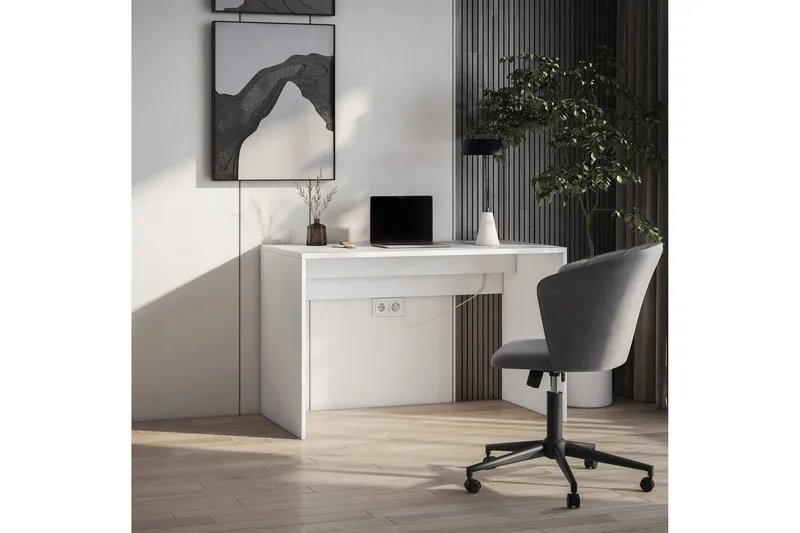 Nevy Skrivbord 120x60 cm - Vit - Möbler - Hemmakontor - Skrivbord
